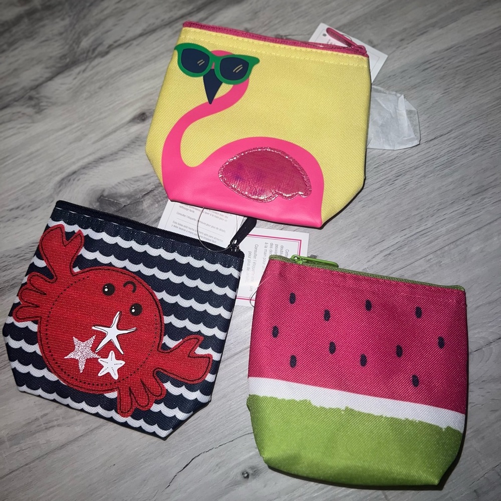 Thirty-One Cool Zip Snackers - NEW, Set of 3